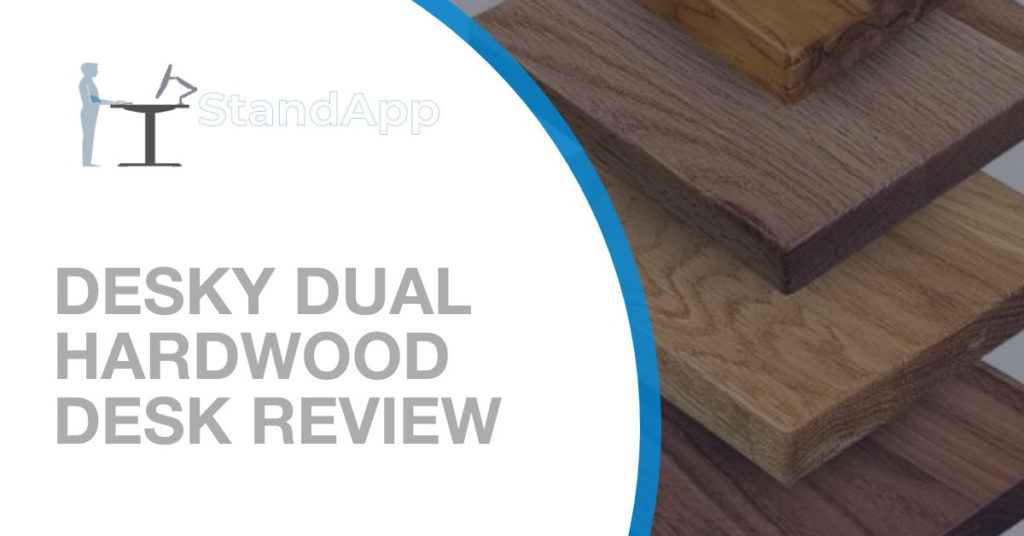 Desky hardwood sit stand review